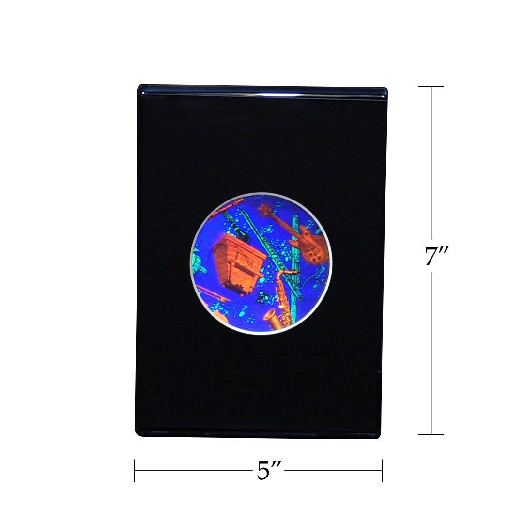 Musical Instruments Small Round Hologram Picture (DESK STAND), 3D Collectible Embossed Type Hologram